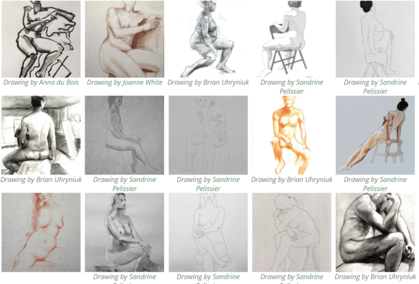 Repertoire of classical Life Drawing poses